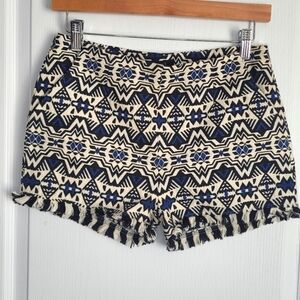 Aztec Print w/ Fringe Shorts
